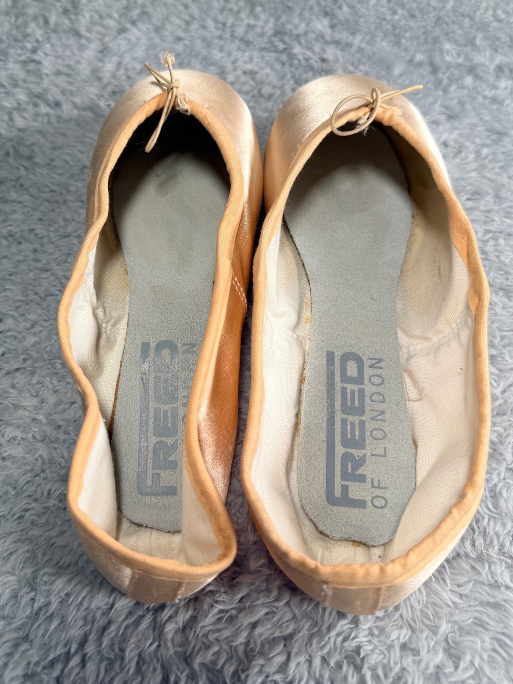 Freed of London Pink Satin Pointe Shoes Ballet Size 7.5 D